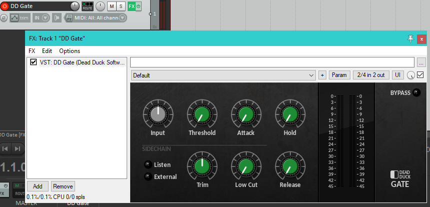 DD Gate in Reaper