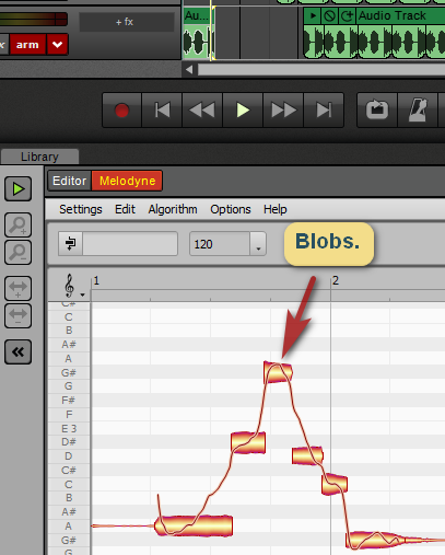 Melodyne blobs.