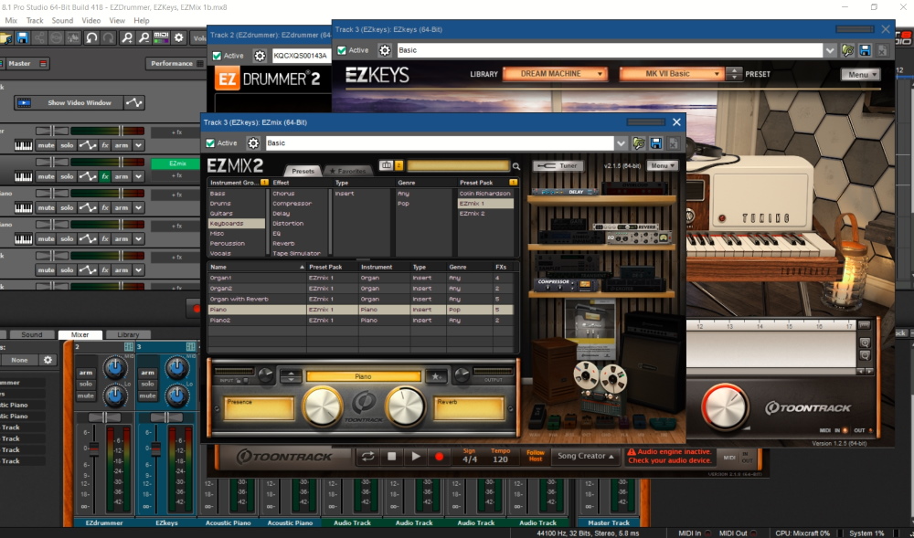 Mixcraft 8.1 Pro Studio 64-Bit Build 418 - EZDrummer, EZKeys, EZMix 1b 2.jpg