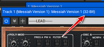 Messiah version 1 is 32-bit.