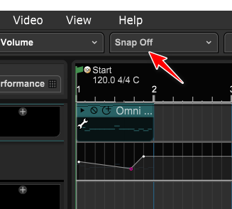 Snap off in Mixcraft 10.
